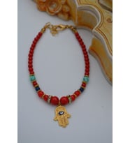 STONEAGE FATMA ANA ELİ BİLEKLİK (Altın / Dore)
