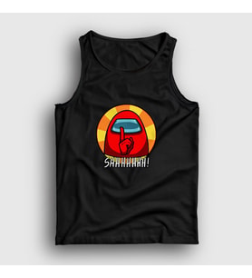 Presmono Unisex Siyah Shhh Among Us Atlet 77863tt