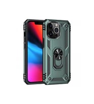 Newface Apple iPhone 14 Pro Kılıf Sofya Yüzüklü Silikon Kapak - Yeşil