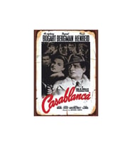 Casablanca Film Afişi  Retro Klasik Sinema Posteri