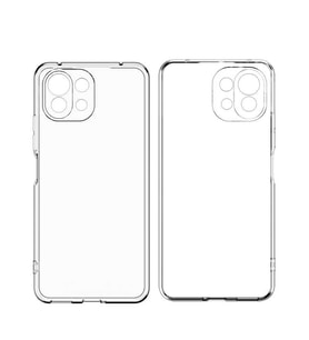 Xiaomi Mi 11 Kılıf Kamera Korumalı Süper Silikon Kapak (Renksiz)