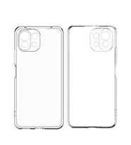 Xiaomi Mi 11 Kılıf Kamera Korumalı Süper Silikon Kapak (Renksiz)