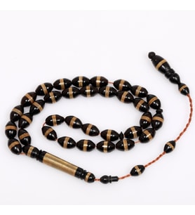 Arpa Kesim İşlemeli Kuka Tesbih 6*10 mm