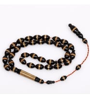 Arpa Kesim İşlemeli Kuka Tesbih 6*10 mm