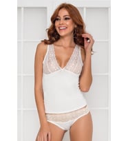 Kadın Dantelli Penye Atlet Külot / Kaşkorse Set