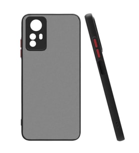 Coverzone Xiaomi Redmi Note 12S ile uyumlu K?l?f Hux Kapak ??k ve Dekoratif Model Toz Kir ve Darbelere Kar?? Koruma Y�kseltilmi? Kenarlar ile Ekstra Koruma Siyah