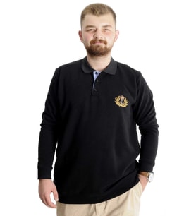 Mode XL Büyük Beden Sweat Selanik Crown Of A King 23447 Siyah