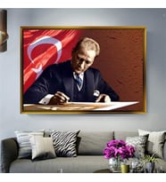 Altın Çerçeveli dekoratif tablo a1020 (Gold)