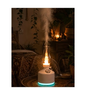 LED Işıklı Vintage Hava Nemlendirici Aromaterapi Difüzörü USB Şarjlı