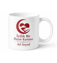 Dünya Kızılhaç Kızılay Günü Hayat Kurtaran Evrensel İyilik Temalı Hediye Kupa Bardak