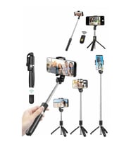 Mey İthalat® Cep Telefonu Tripod Standı Manyetik Selfie Sopa Bluetooth Uzaktan Kumandalı