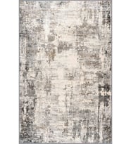 Eliana Home Baskılı, Yıkanabilir Kaymaz Taban Salon Halısı LNA1824 100x150 cm (Bej)