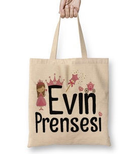 Evim Prensesi Bez Çanta Uzun Saplı
