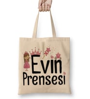 Evim Prensesi Bez Çanta Uzun Saplı