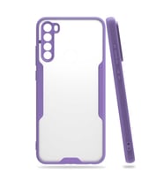 Redmi Note 8 Kılıf Parfe Kenarları Pastel Renk Silikon Kılıf (Mor)