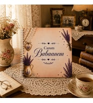 Canım Babaannem Anı ve Fotoğraf Albümü – Babaanneye Büyükanneye Özel Hediye ( 20x20 cm Spiralli – 50 Sayfa)