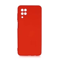 Samsung Galaxy A12 Kılıf Orj Lansman Serisi Pürüzsüz Esnek Kadife İç Kısım (Koyu Pembe)