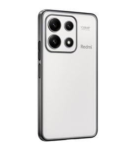 Xiaomi Poco X6 Pro Kılıf Kamera Korumalı Lensli Silikon - Gümüş