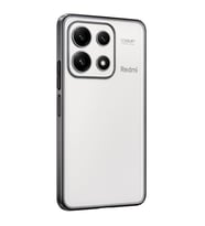 Xiaomi Poco X6 Pro Kılıf Kamera Korumalı Lensli Silikon - Gümüş