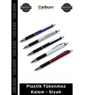 Özel Üretim Logo Baskılı Promosyon Kurumsal Şık Ergonomik Kaliteli Plastik Tükenmez Kalem Siyah
