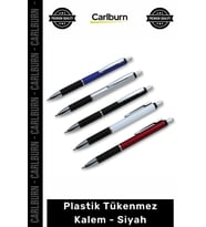 Özel Üretim Logo Baskılı Promosyon Kurumsal Şık Ergonomik Kaliteli Plastik Tükenmez Kalem Siyah