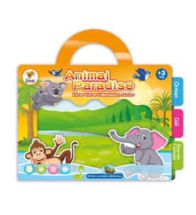 LİNO TEKRAR TEKRAR KULLANILABİLEN STICKER ANIMAL PARADISE