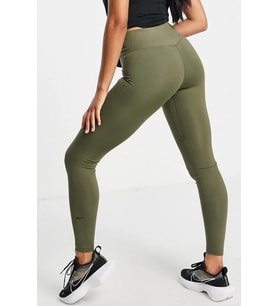 Nike One Performance Training Dri-Fit Leggings Toparlayıcı İç Cepli Haki Yeşil Tayt