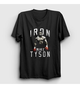 Presmono Unisex Siyah Iron Mike Tyson T-Shirt 158150tt