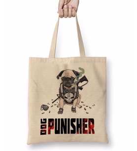 Dog Punisher Köpek Bez Çanta Uzun Saplı