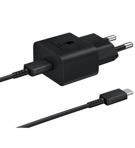 SChitec 25W Type-C Çıkışlı Hızlı Şarj Aleti Type-C to Type-C Kablolu Set Siyah SC006