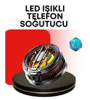 Rgb Işıklı Sessiz Fanlı Telefon Soğutucu