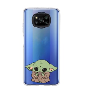 Poco X3 Pro / X3 NFC Uyumlu Baby Yoda Tasarımlı Şeffaf Telefon Kılıfı