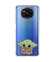 Poco X3 Pro / X3 NFC Uyumlu Baby Yoda Tasarımlı Şeffaf Telefon Kılıfı