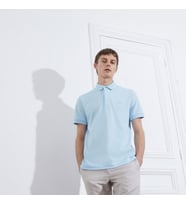 Lacoste Erkek Regular Fit Paris P. Yaka T-shirt - Açık Mavi