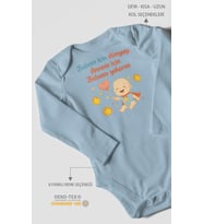 Babaya ve Anneye Özel Uzun Kollu Bebek Body %100 Pamuk
