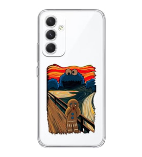 Samsung Galaxy A16 Uyumlu Susam Sokağı Kurabiye Canavarı Tasarımlı Şeffaf Telefon Kılıfı