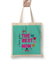 BEST MOM Mommy EST Flower Mothers Day 2021 Bez Çanta Uzun Saplı