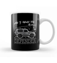 All I Want For Christmas Is A Defender Kupa Bardak Porselen