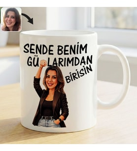 BK Gift Kişiye Özel Sende Benim Günahlarımdan Birisin Karikatürlü Beyaz Kupa Bardak -1, Arkadaşa Hediye, Eğlenceli Hediye