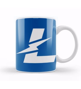 Litecoin To Tthe Moon LOGO Kupa Bardak Porselen