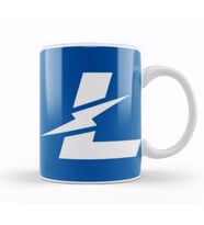 Litecoin To Tthe Moon LOGO Kupa Bardak Porselen