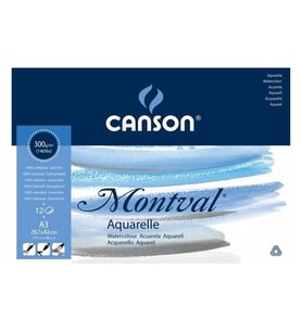 Canson Montval Suluboya Defteri Blok 300 gr. A3 12 Safya 
