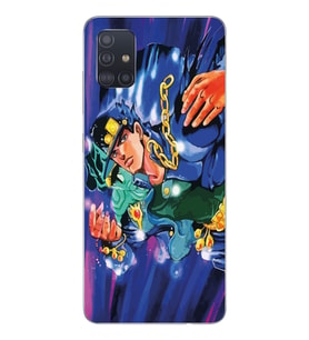 Samsung Galaxy A51 Uyumlu JoJo's Bizarre Adventure Tasarımlı Şeffaf Telefon Kılıfı