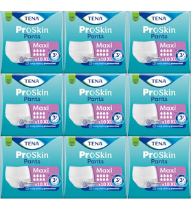 Tena Proskin Pants Maxi Emici Külot Yetişkin Bezi XL - Ekstra Large - Extra Large 90 Adet