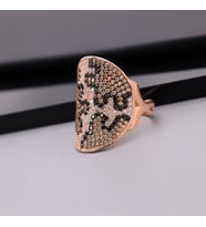 925 Ayar Gümüş Leopar Desen Yüzük