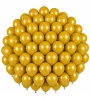 Altın Renk Lateks Pastel Balon (30 cm) - 50 Adet