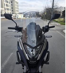 MOTOCAM Honda NC 700 750 X Ön Cam 2021-2024 Model 50cm Şeffaf Renkli 4mm ORTA BOYLU