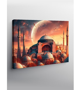 Kanvas Tablo Cami Manzarası