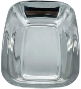 Paslanmaz Çelik Kayık Tabak Kase, 18/10-304 Çelik,17x12 cm, Gümüş, Çerezlik, Meze ve Salata Sunumu, 1 Adet