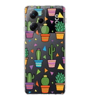 PrintiFy Poco X5 Pro 5G ile Uyumlu Water Color 4  Kamera Korumalı Şeffaf  Kılıf